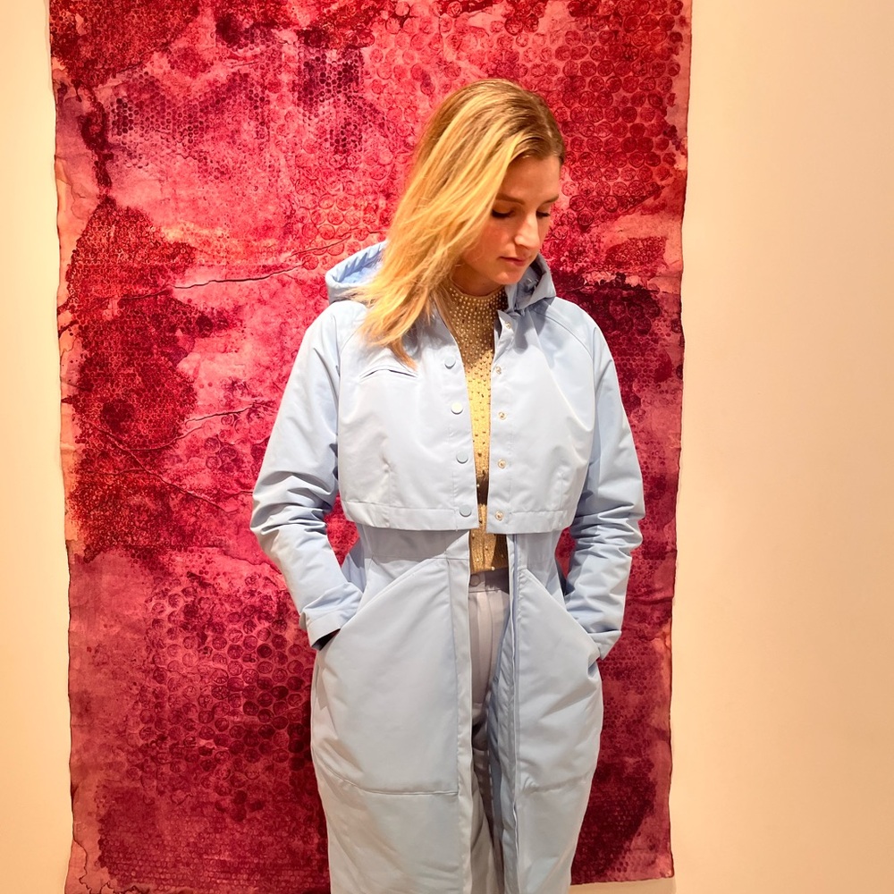 Light Blue Waterproof Raincoat